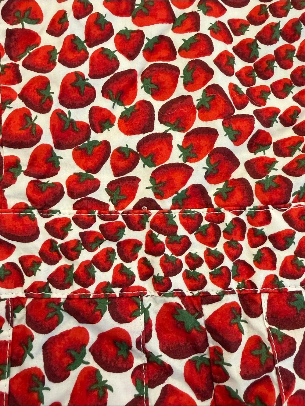 J. Crew Crewcuts Girls Red Strawberry Print Romper Size 10